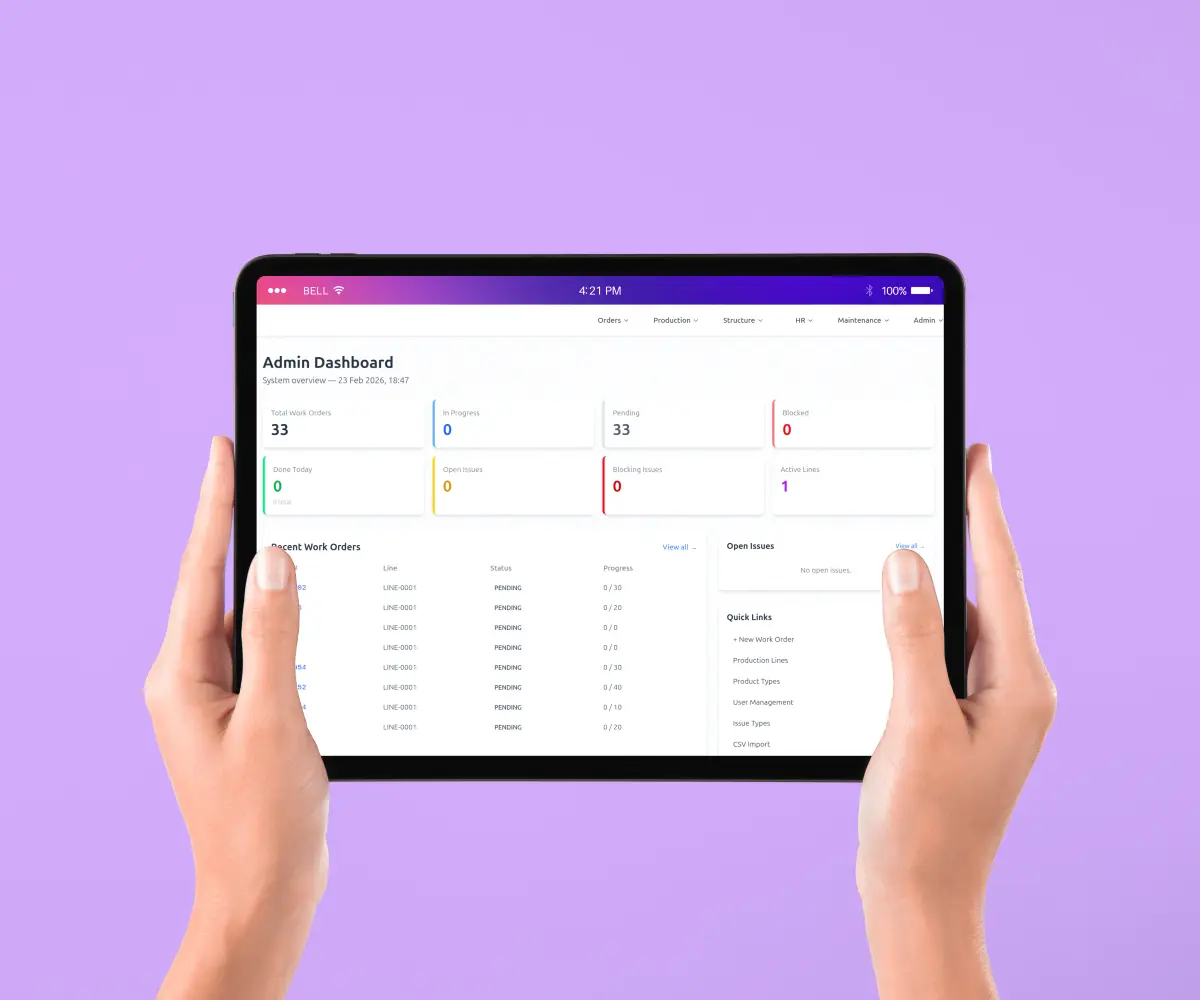 OpenMES - open source system zarządzania produkcją